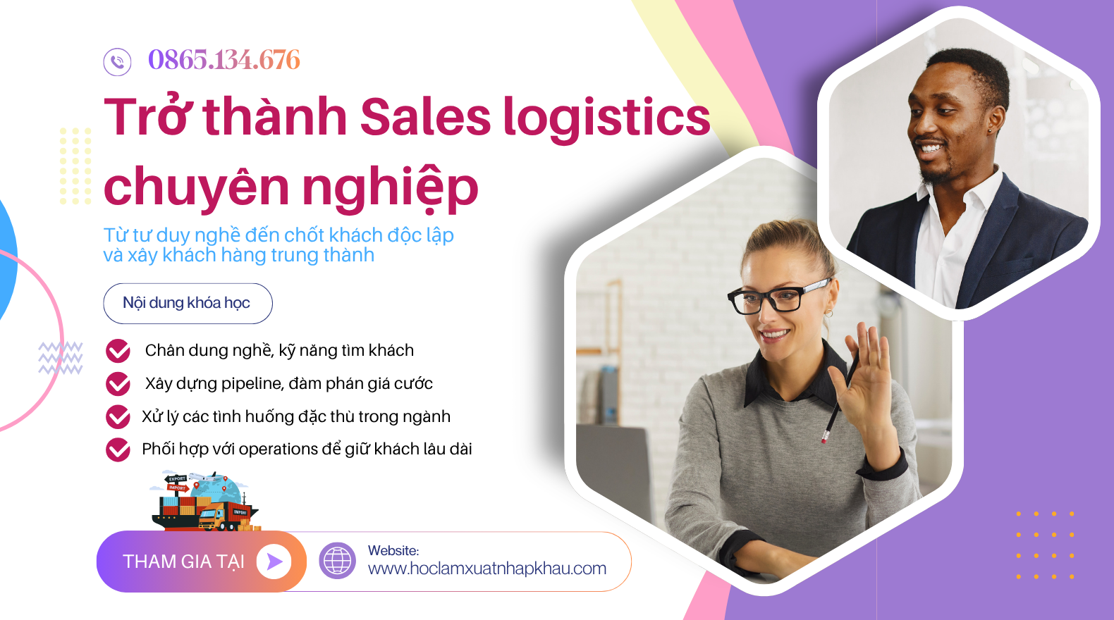 Trở thành Sales Logistics chuyên nghiệp - Online Course