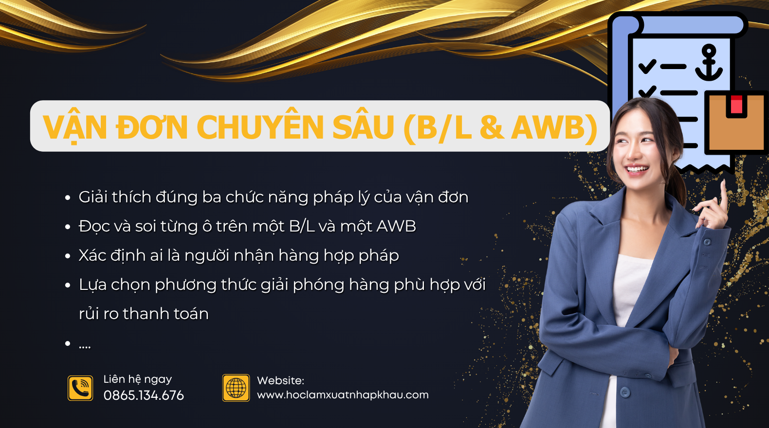 Vận đơn chuyên sâu (B/L & AWB) - Online Course