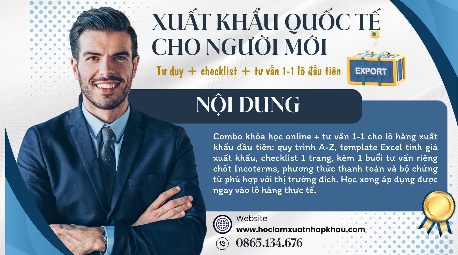 Xuất khẩu quốc tế cho người mới - Online Course